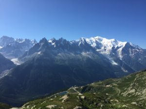 Mont Blanc from above La Flégère