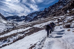 Approaching the Toubkal refuge