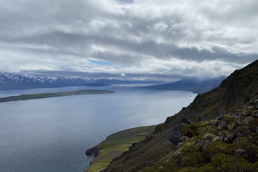 the view of Eyjafjörður Fjord